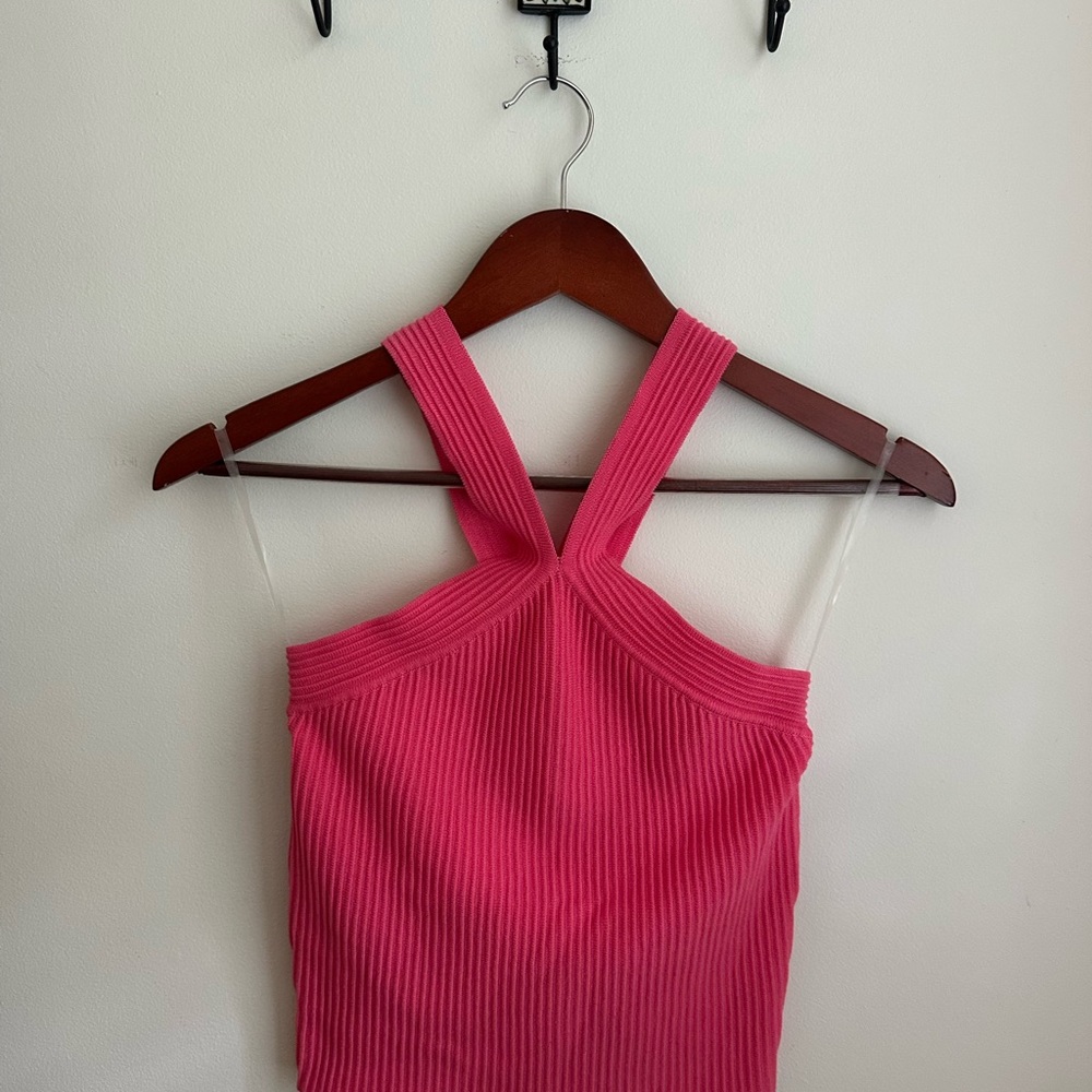 Better Be Hot Pink Ribbed Tank Top
